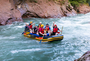 Rafting in Marshyangdi river of Nepal